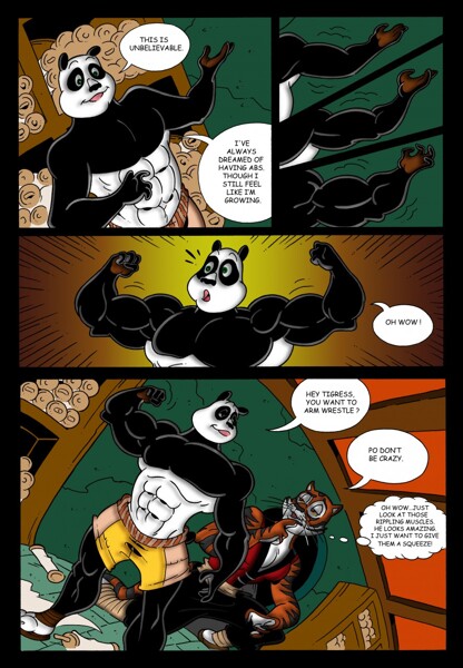 Kung-fu Panda Growth comic page 1(colored) by redsaber 