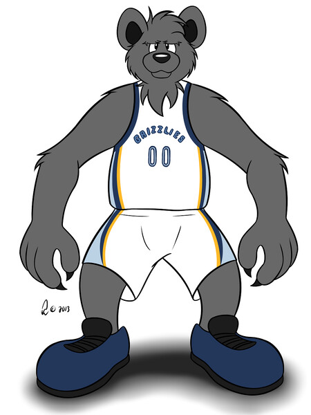 NBA Mascots - Griz by Bleuxwolf -- Fur Affinity [dot] net