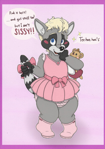 Totally sissy raccoon by Pihlaja -- Fur Affinity [dot] net

