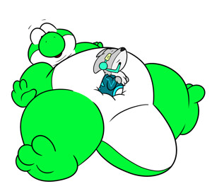 Woofer in Yoshi Belly. 