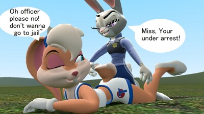 Judy Hopps X Lola Bunny. 