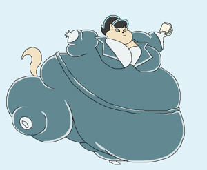 Big fat Kitty Katswell waddle mspaint. 